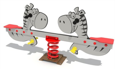  米兰·(milan)-中国运动游乐斑马主题双人儿